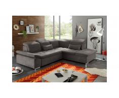 JUSTyou Carson City Canapé d'angle Marron