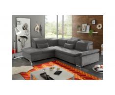 JUSTyou Carson City Canapé d'angle Gris