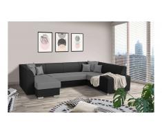 JUSTyou Alorie Canapé Cuir synthétique Noir