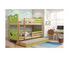 JUSTyou Ola+lit supplémentaire Lit Pin Vert