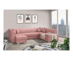 JUSTyou Alorie Canapé Velours Rose