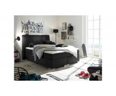 JUSTyou Jackson Lit boxspring Noir 140x200 cm