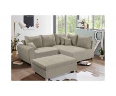 JUSTyou Des Moines Canapé d'angle Beige