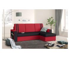 JUSTyou Wilona Canapé Revetement tissu Rouge