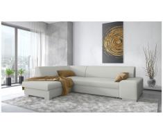 JUSTyou Panaro Canapé d'angle Gris Cuir synthetique