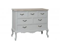 JUSTyou Catania Commode Peuplier Gris Marron
