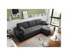 JUSTyou Alabama Canapé d'angle Taupe Anthracite