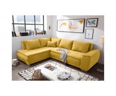 JUSTyou Downey Canapé d'angle Jaune