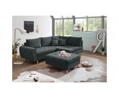 JUSTyou North Dakota Canapé d'angle Anthracite