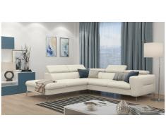 JUSTyou Diogo Canapé d'angle Beige Velours