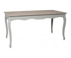 JUSTyou Catania Table Peuplier Gris Marron