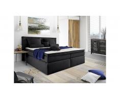 JUSTyou Lansing Lit boxspring 140x200 cm Noir