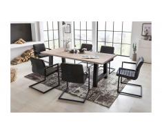 JUSTyou Phanes-W Table Chene 100x220 Noir
