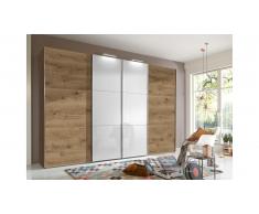 JUSTyou Telde Armoire a portes coulissantes Chene