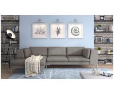 JUSTyou Remi Canapé d'angle Gris Gauche