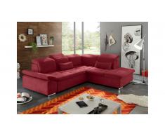 JUSTyou Carson City Canapé d'angle Rouge
