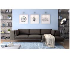 JUSTyou Remi Canapé d'angle Marron Droite