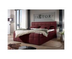 JUSTyou Montpelier I Lit boxspring Rouge