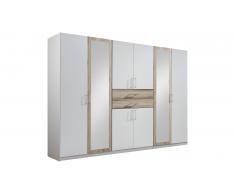 JUSTyou Vienna Armoire a portes battantes Blanc Chene