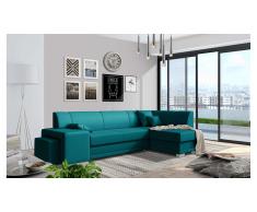 JUSTyou Idella Canapé Cuir synthétique Bleu