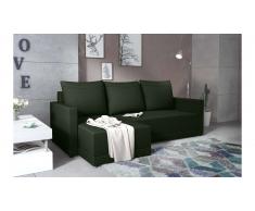 JUSTyou Tanita Canape d'angle Vert Tissu structure