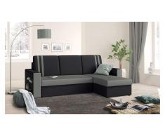 JUSTyou Wilona Canapé Revetement tissu Noir