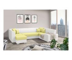 JUSTyou Alorie Canapé Cuir synthétique Jaune