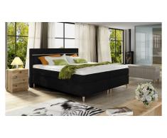 JUSTyou Scandia Lit boxspring Noir 160x200