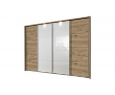 JUSTyou Amadora Armoire a portes coulissantes Chene