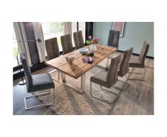 JUSTyou Iowa Table de salle a manger Chene 100x180 cm