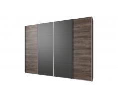 JUSTyou Amadora Armoire a portes coulissantes Chene