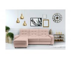 JUSTyou Adrien Canapé d'angle sans Rose