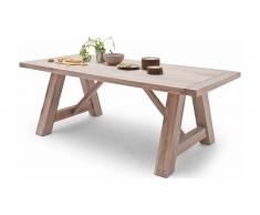 JUSTyou Elvire Table de salle a manger Chene Beige