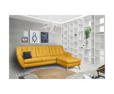 JUSTyou Genise Canapé d'angle Velours Jaune