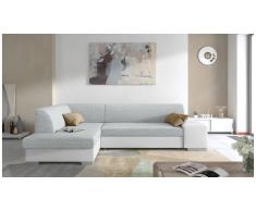 JUSTyou Piave Canapé d'angle Gris Cuir synthetique