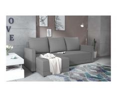 JUSTyou Tanita Canape d'angle Gris Tissu structure
