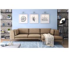 JUSTyou Remi Canapé d'angle Cappuccino Droite