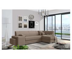 JUSTyou Idella Canapé Velours Marron