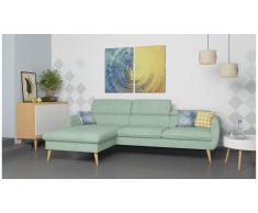 JUSTyou Nuno Canapé d'angle Vert Velours