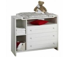 SCHARDT Eco Stripe Commode à langer avec plateau à langer blanc