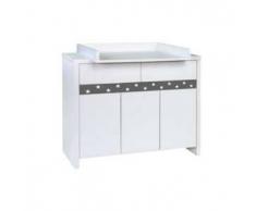 Schardt Commode à langer Planet Star blanc