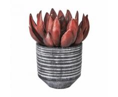Plante artificielle rouge H18cm