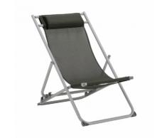 Chilienne en acier et toile enduite 3 positions vert cèdre