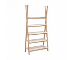 Étagère en pin massif H176cm 5 tablettes pour enfant