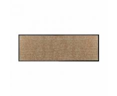 Tapis de couloir paillasson beige 60x180cm