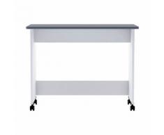 Bureau enfant avec roulettes Blanc