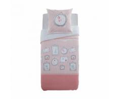 Housse de couette enfant 140x200cm et 1 taie d'oreiller