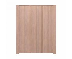 Armoire effet chêne 3 portes battantes