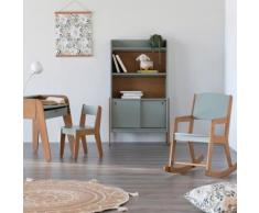 Bureau en acacia pour enfant vert olivier