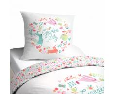 Housse de couette enfant 140x200cm et 1 taie d'oreiller